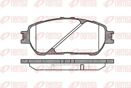 Тормозные колодки Remsa. Артикул 0898.00