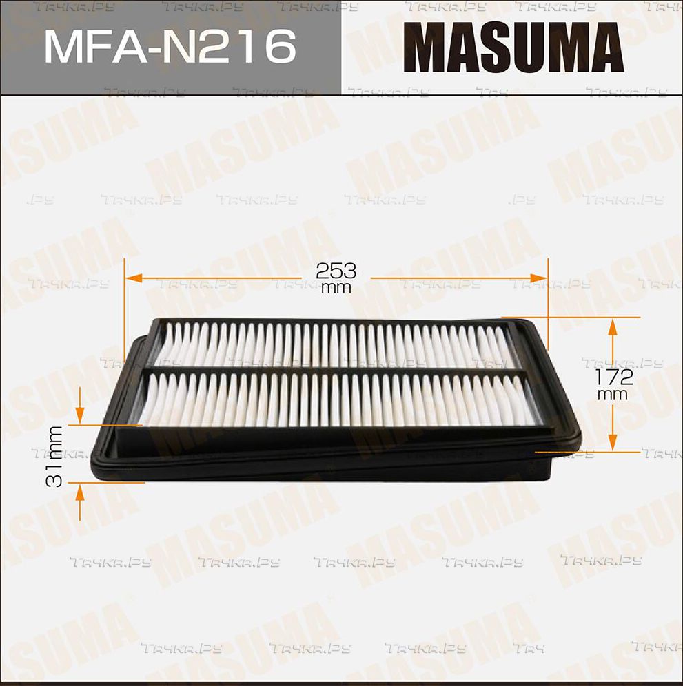 Воздушный фильтр Masuma. Артикул MFA-N216