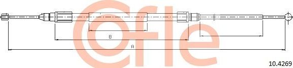 Трос ручника (тросик ручного тормоза) Cofle. Артикул 92.10.4269