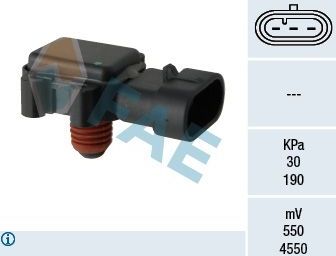 Датчик абсолютного давления (ДАД, MAP) FAE для Opel Astra G 2000-2005. Артикул 15079