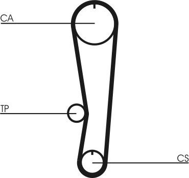 Ремень ГРМ ContiTech для Suzuki Swift I 1984-1989. Артикул CT568