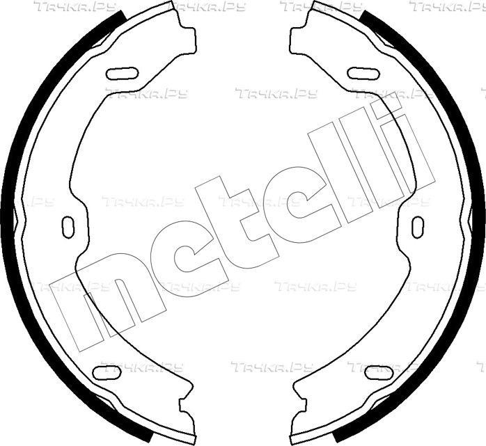 Тормозные колодки (стояночная тормозная система) Metelli. Артикул 53-0247
