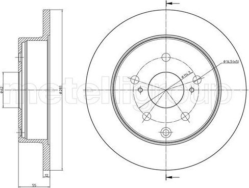 Тормозной диск Trusting. Артикул DF1152