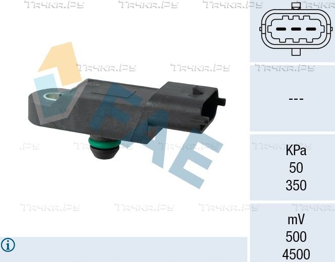 Датчик абсолютного давления (ДАД, MAP) FAE для Renault Grand Scenic IV 2016-2026. Артикул 15092