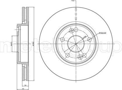 Тормозной диск Trusting передний для Renault Espace III 1996-2002. Артикул DF507