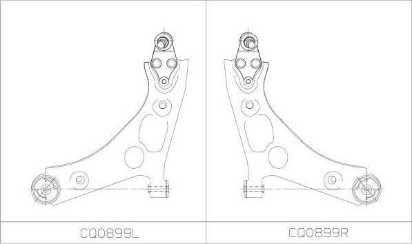 Поперечный рычаг CTR (алюминий). Артикул CQ0899L