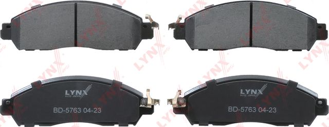 Тормозные колодки LYNXauto передние для Nissan Navara D23 2015-2019. Артикул BD-5763