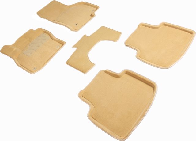 Коврики Seintex 3D ворсовые для салона Skoda Superb III 2015-2026 Бежевый. Артикул 89137