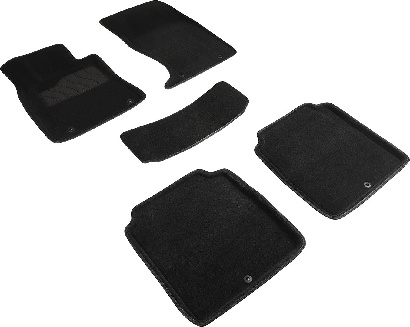 Коврики 3D Seintex для салона Hyundai Genesis G90 2020-2026 ЧЕРНЫЕ. Артикул 96146