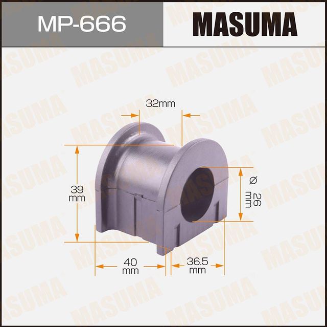 Втулки стабилизатора Masuma. Артикул MP-666
