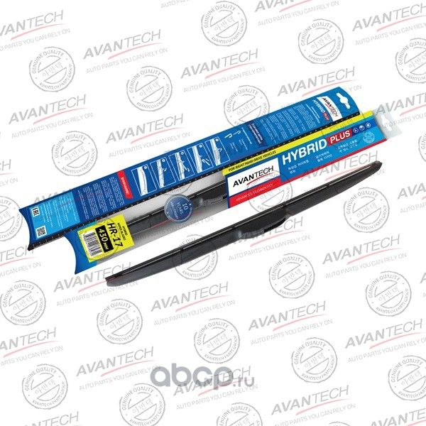 Щетка стеклоочистителя гибридная на правый руль Hybrid 430мм (17) (Avantech). Артикул HR17