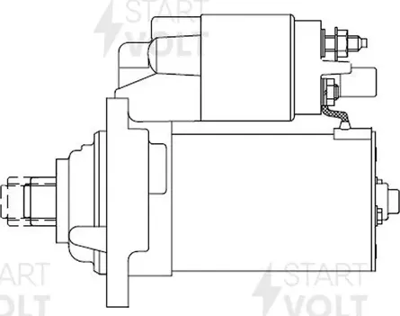 Стартер StartVOLT для Audi TT II (8J) 2006-2014. Артикул LSt 1843
