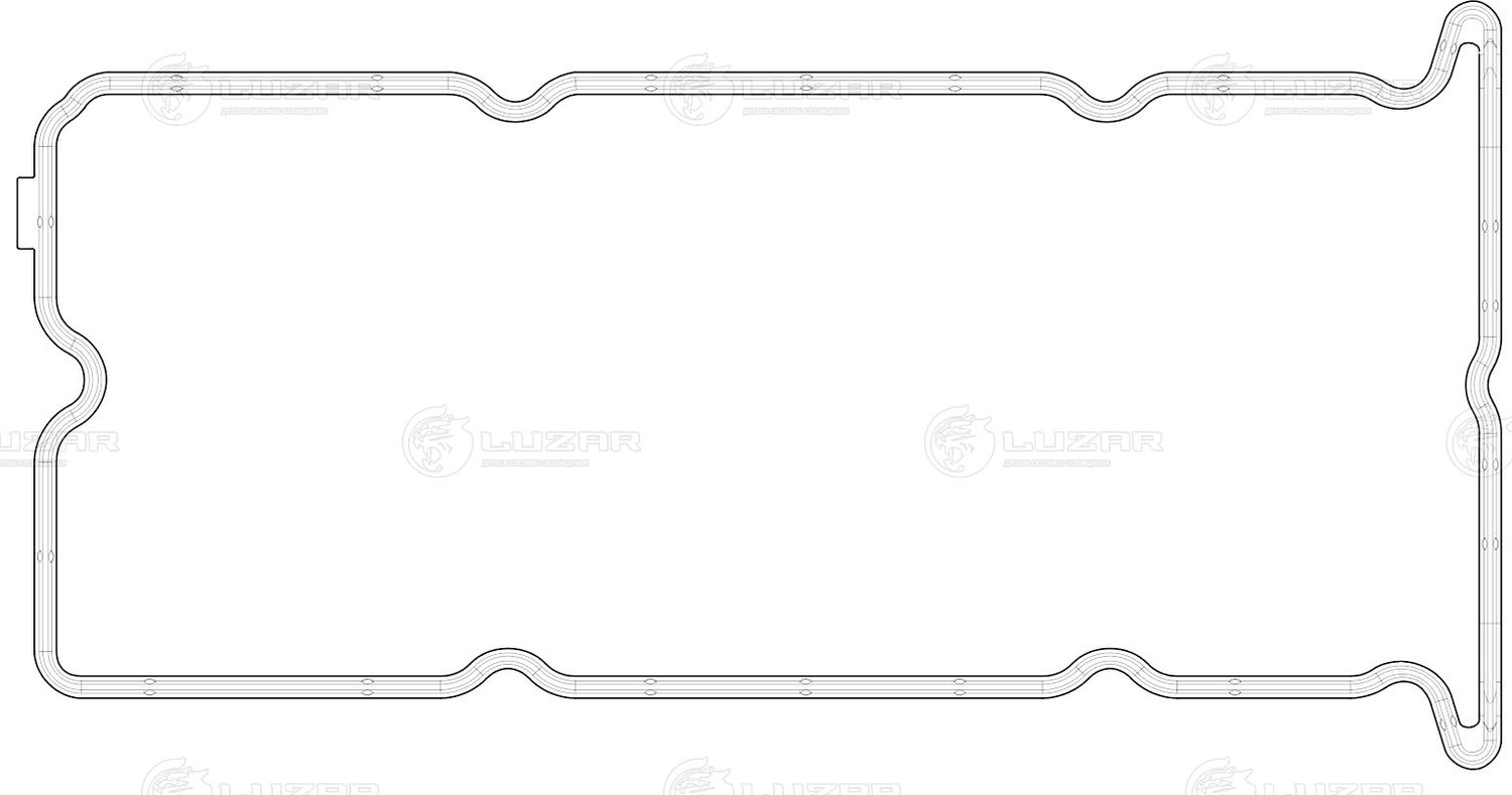 Прокладка клапанной крышки 441724 Luzar. Артикул LES 21403