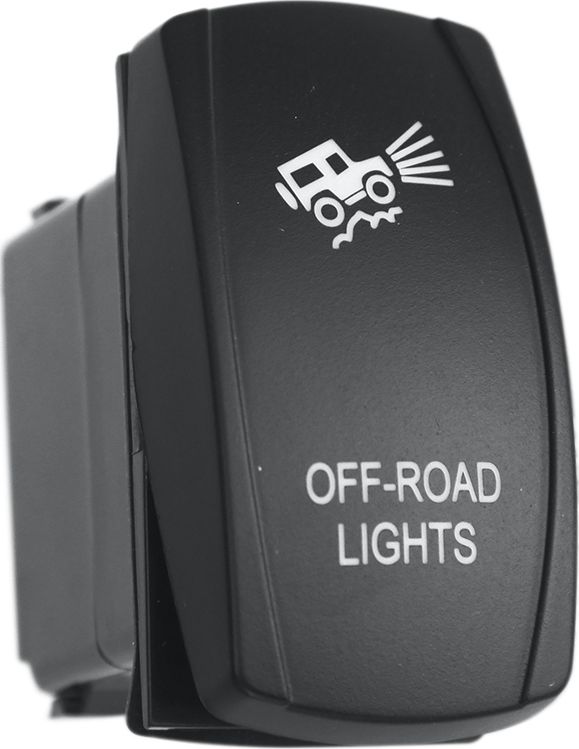 Переключатель РИФ включения/выключения OFF-ROAD LIGHTS с белой подсветкой. Артикул RIF22-1-1102400
