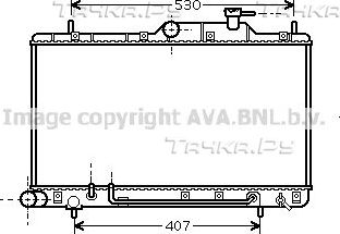 Радиатор охлаждения двигателя AVA для Hyundai Accent II 1999-2005. Артикул HYA2086
