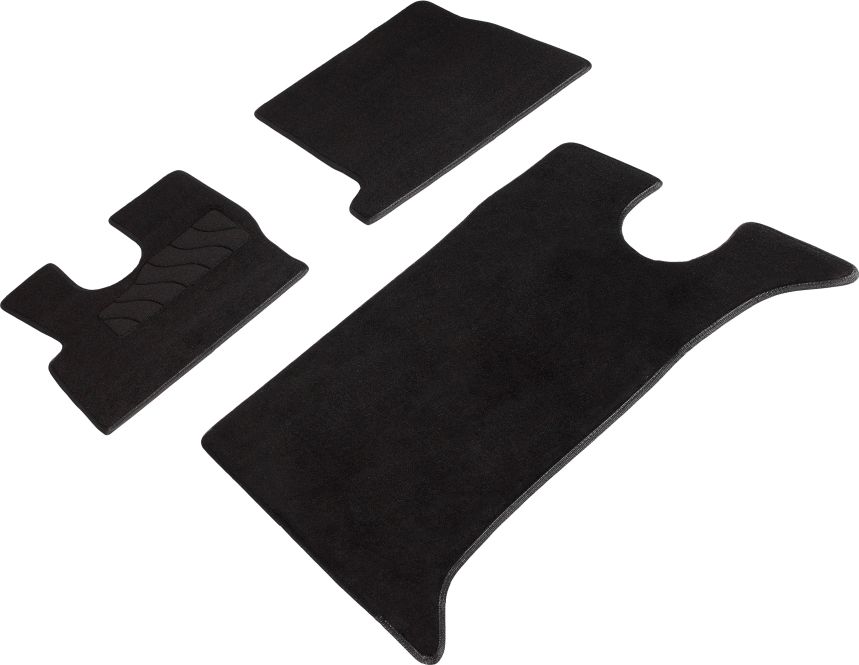Коврики Seintex ворсовые для салона DAF XF 106 МКПП 2014-2026 ЧЕРНЫЕ. Артикул 94971