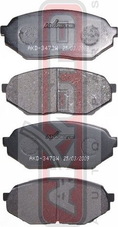 Тормозные колодки Akyoto Packing AKYOTO. Артикул AKD-3473