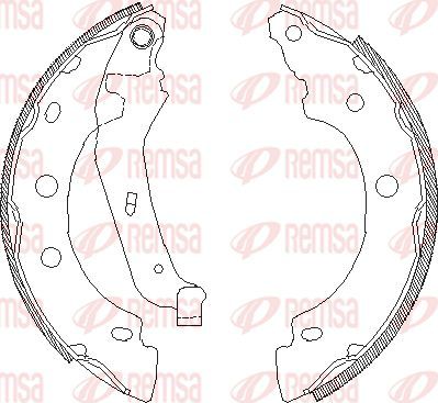 Тормозные колодки Remsa. Артикул 4043.00