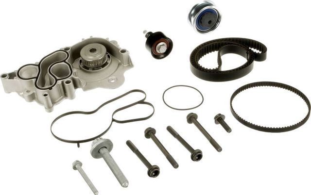 Помпа (водяной насос) с комплектом ремня ГРМ Gates PowerGrip™ для Skoda Scala I 2019-2026. Артикул KP75680XS-4