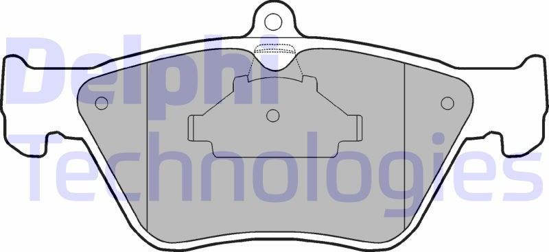 Тормозные колодки Delphi (Low-Metallic). Артикул LP873