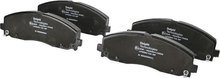 Тормозные колодки Delphi (Low-Metallic). Артикул LP2694