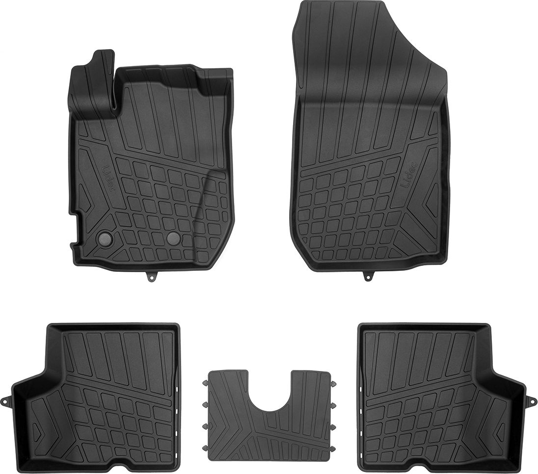 Коврики литьевые Норпласт для салона Renault Kaptur 2016-2026. Артикул NP11-LdC-69-240