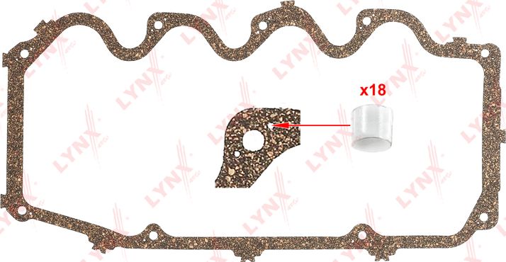 Прокладка клапанной крышки 441724 LYNXauto. Артикул SG-1288