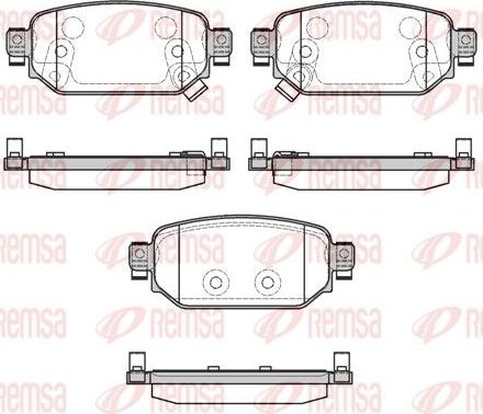 Тормозные колодки Remsa. Артикул 1731.02
