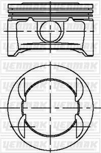 Поршень Yenmak для Opel Corsa D 2006-2014. Артикул 31-04222-050
