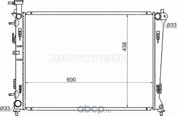Радиатор KIA CERATOFORTE 09- (SAT). Артикул KI000209