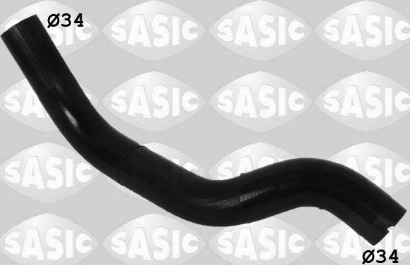 Патрубок радиатора (системы охлаждения) Sasic правый верхний для Fiat Doblo I 2001-2015. Артикул 3406251