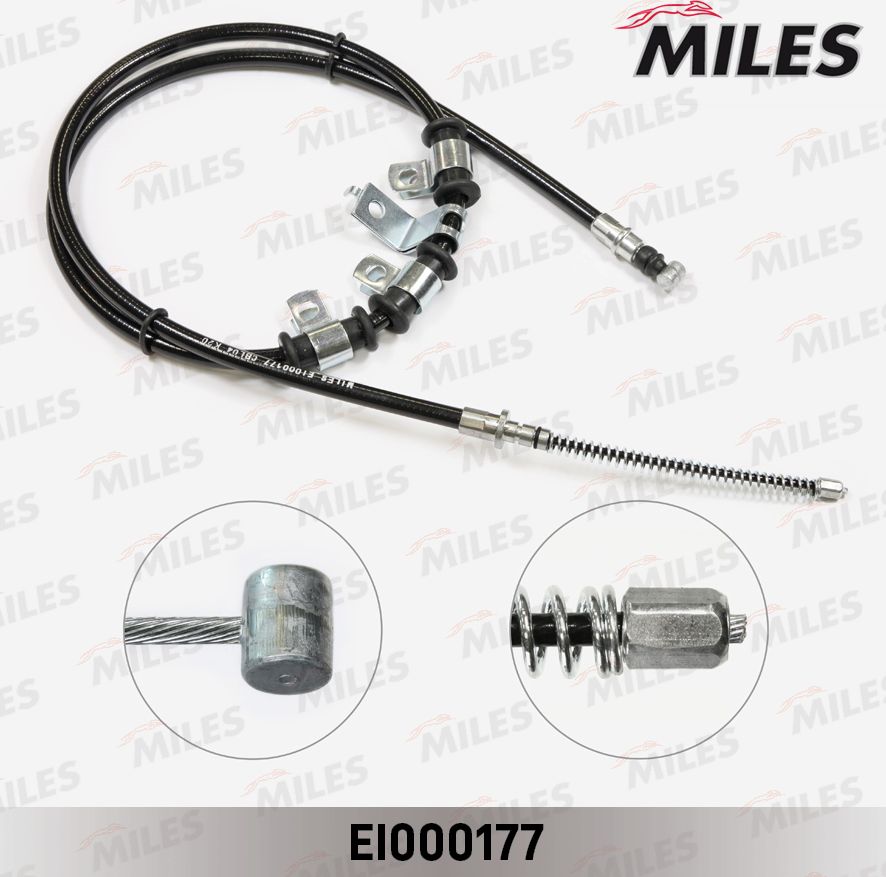 Трос ручника (тросик ручного тормоза) Miles. Артикул EI000177