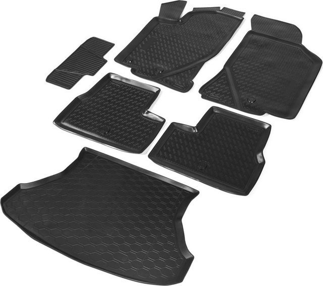Комплект ковриков Rival для салона и багажника Lada Granta I рестайлинг универсал 2018-2026. Артикул K16002004-1