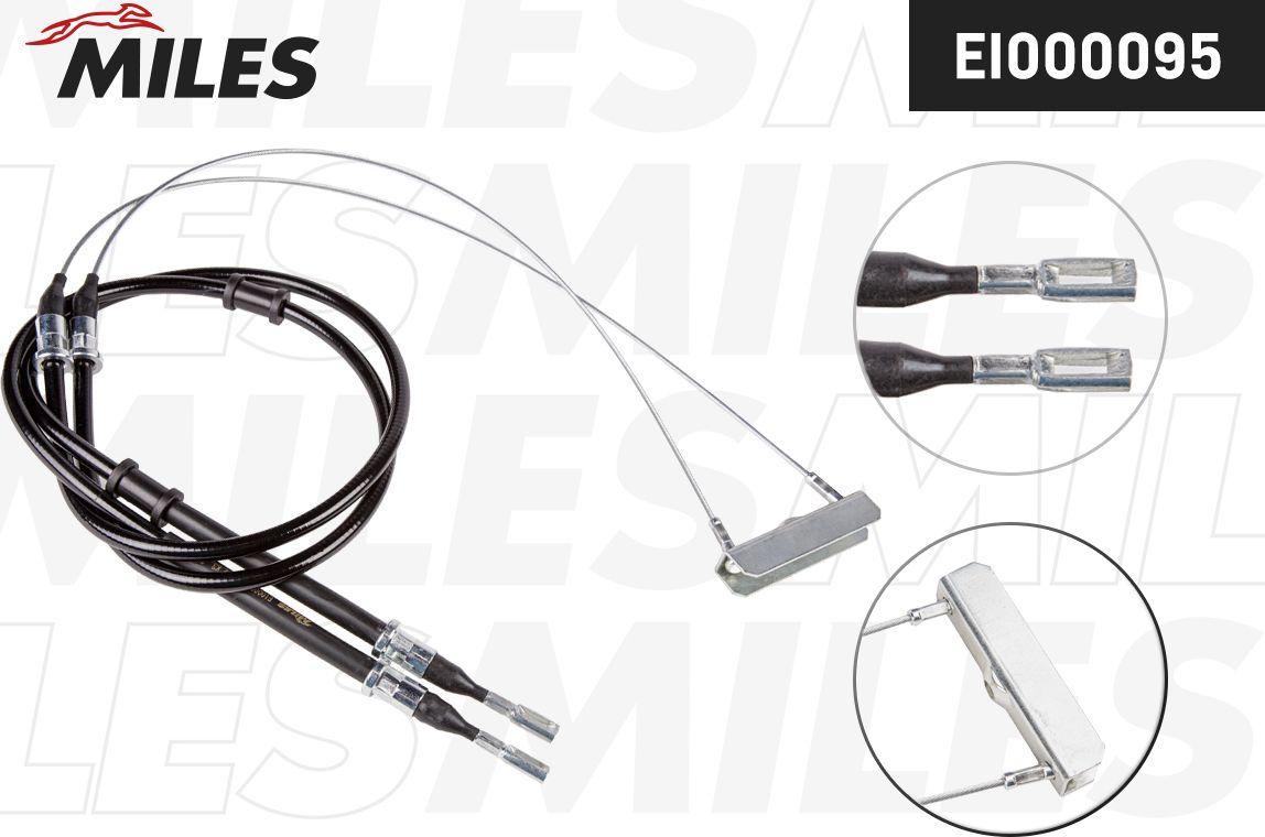 Трос ручника (тросик ручного тормоза) Miles. Артикул EI000095