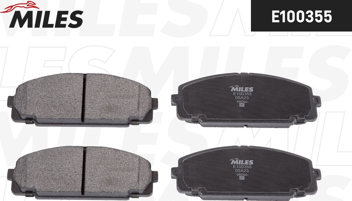 Тормозные колодки Miles (Semi-Metallic). Артикул E100355