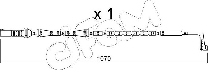 Датчик износа тормозных колодок  Metelli. Артикул SU.285
