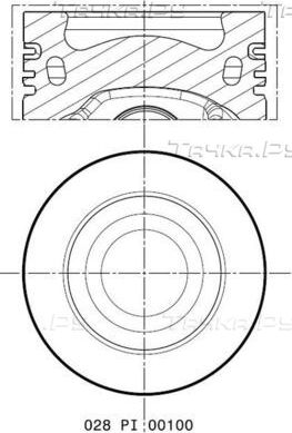 Поршень Mahle для Volkswagen Golf VI 2007-2013. Артикул 028 PI 00100 002