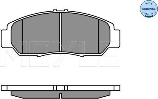 Тормозные колодки Meyle Original. Артикул 025 237 2916/W