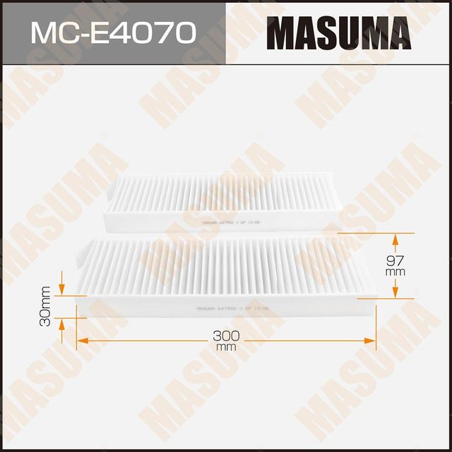 Салонный фильтр Masuma. Артикул MC-E4070