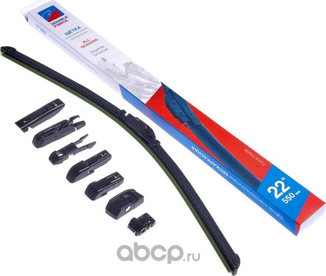 Щетка стеклоочистителя бескаркасная Double Force 550 мм (22) Double Force. Артикул DFF22