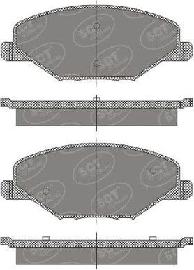 Тормозные колодки SCT-Germany. Артикул SP668