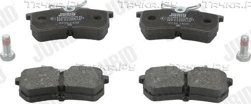 Тормозные колодки Jurid задние для Ford Fiesta V 2005-2008. Артикул 571998J