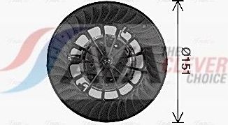 Вентилятор, мотор печки (отопителя) салона AVA передний для BMW 7 III (E38) 1994-2001. Артикул BW8613
