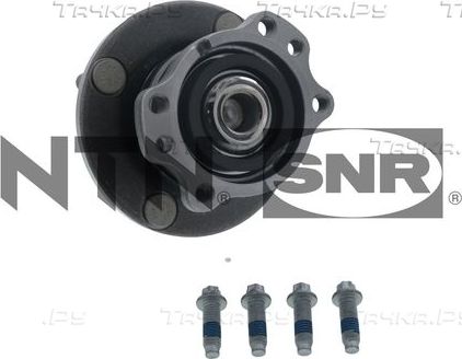 Ступица колеса с интегрированным подшипником NTN / SNR задняя для Ford Fiesta VII 2017-2026. Артикул R152.109