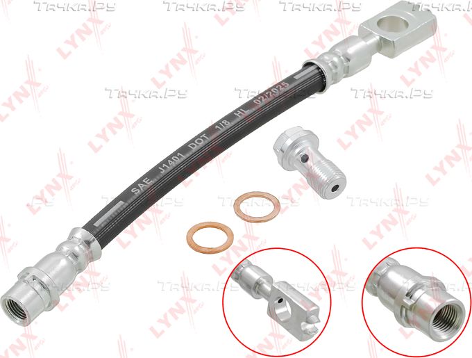 Тормозной шланг LYNXauto для Volkswagen Passat B5 1996-2005. Артикул BL-3137