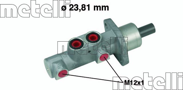 Тормозной цилиндр главный Metelli (алюминий) для Citroen Xsara 2000-2005. Артикул 05-0645