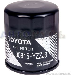 Масляный фильтр Toyota для Toyota Auris I 2007-2012. Артикул 90915YZZJ3