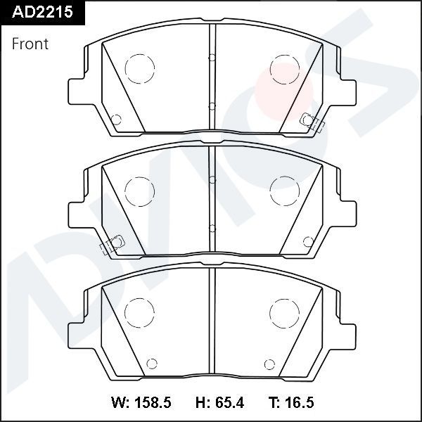 Тормозные колодки Advics. Артикул AD2215
