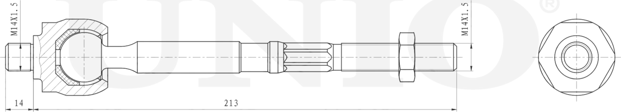 Тяга рулевая (Unio). Артикул SSP-30046