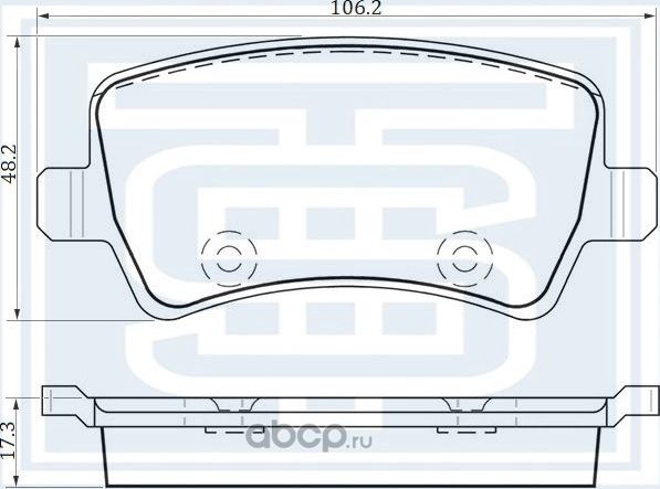 Колодки тормозные задние (Starke). Артикул 177713